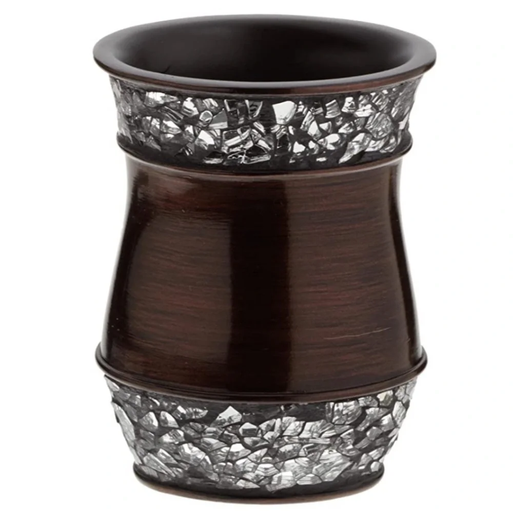Elite Tumbler Bronze Glass Crystal Trim